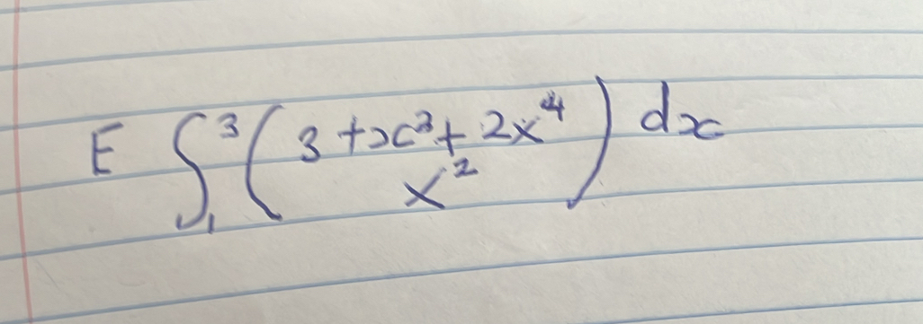 ∈t _1^(3(3+x^2)+2x^4)dx