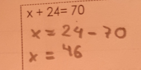 x+24=70