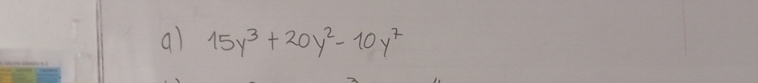 al 15y^3+20y^2-10y^7