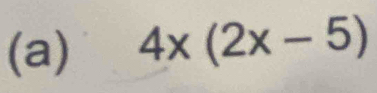 4x(2x-5)