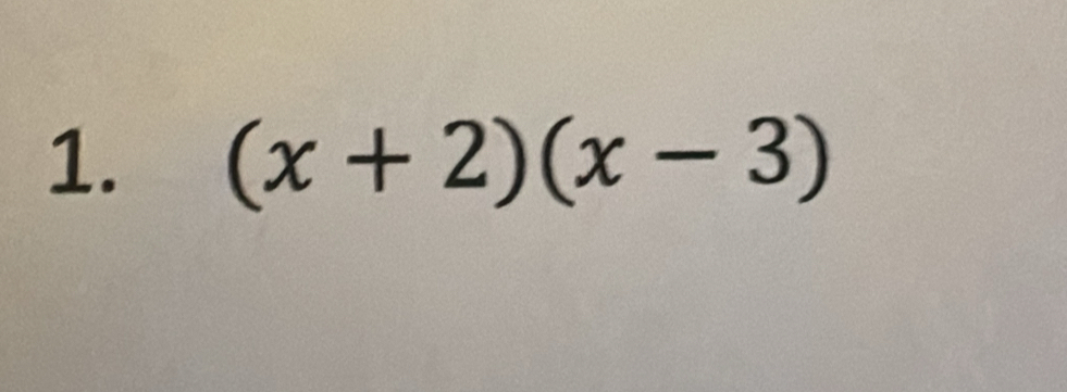 (x+2)(x-3)