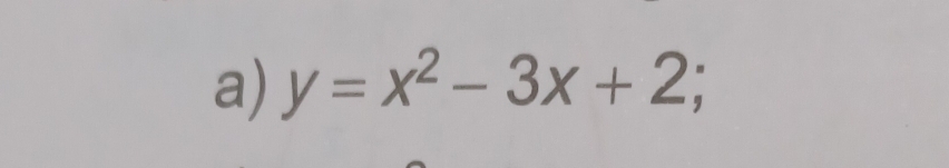 y=x^2-3x+2;