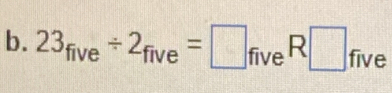 23_five/ 2_five=□ _fiveR□ _five