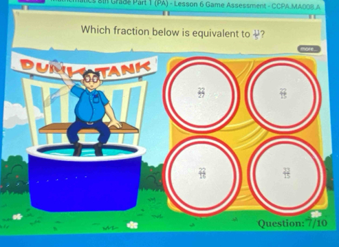 ics 8t Grade Part 1 (PA) - Lesson 6 Game Assessment - CCPA.MA008 A