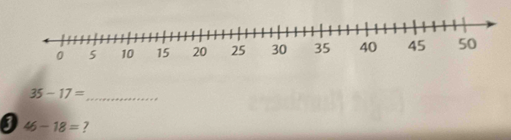 35-17=
3 46-18= ?