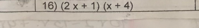 (2x+1)(x+4)