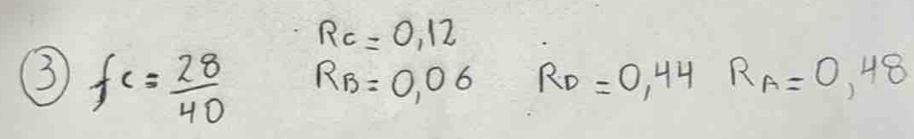 Rc=0.12
3 fc= 28/40  R_B=0.06 R_D=0.44 R_A=0.48