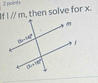 l//m , then solve for x.