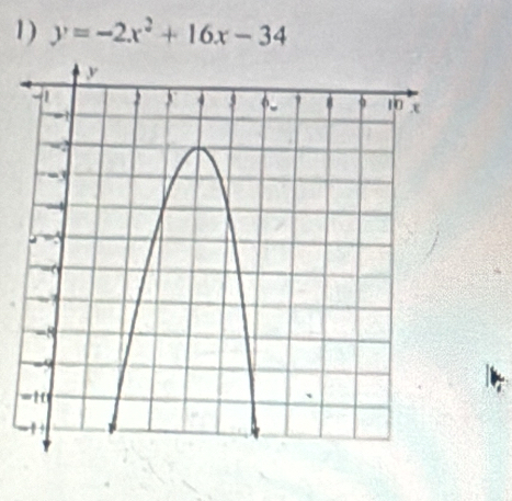 y=-2x^2+16x-34