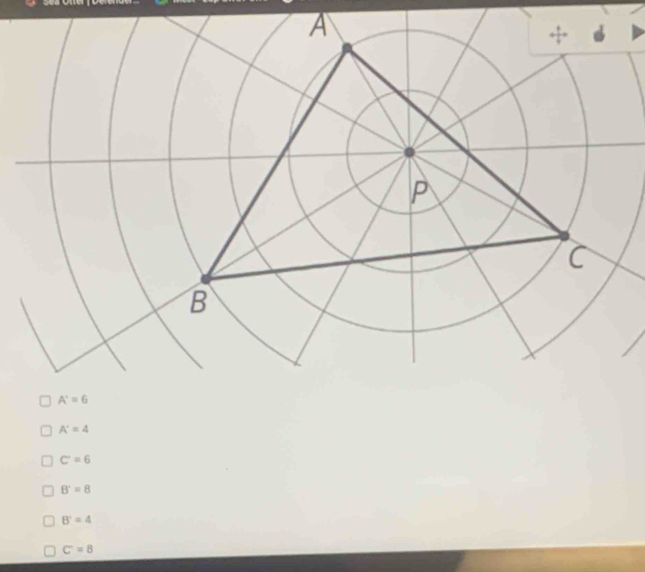 A'=4
C'=6=6
B'=8
B'=4
C=8