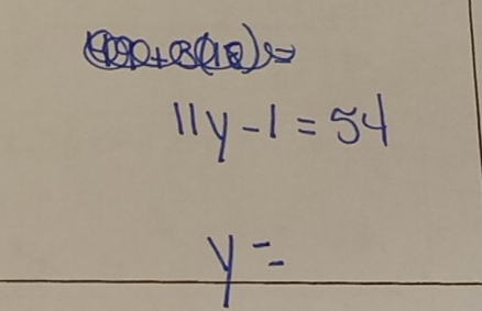 11y-1=54
y=