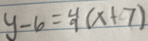 y-6=4(x+7)