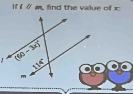 If I / m, find the value of x:
！