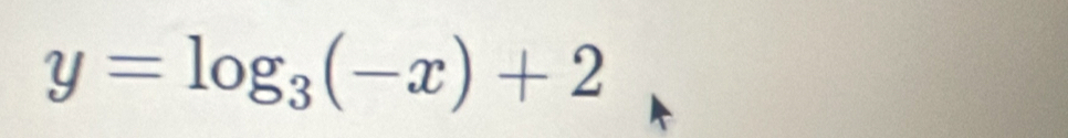 y=log _3(-x)+2