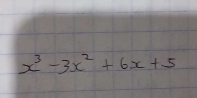 x^3-3x^2+6x+5