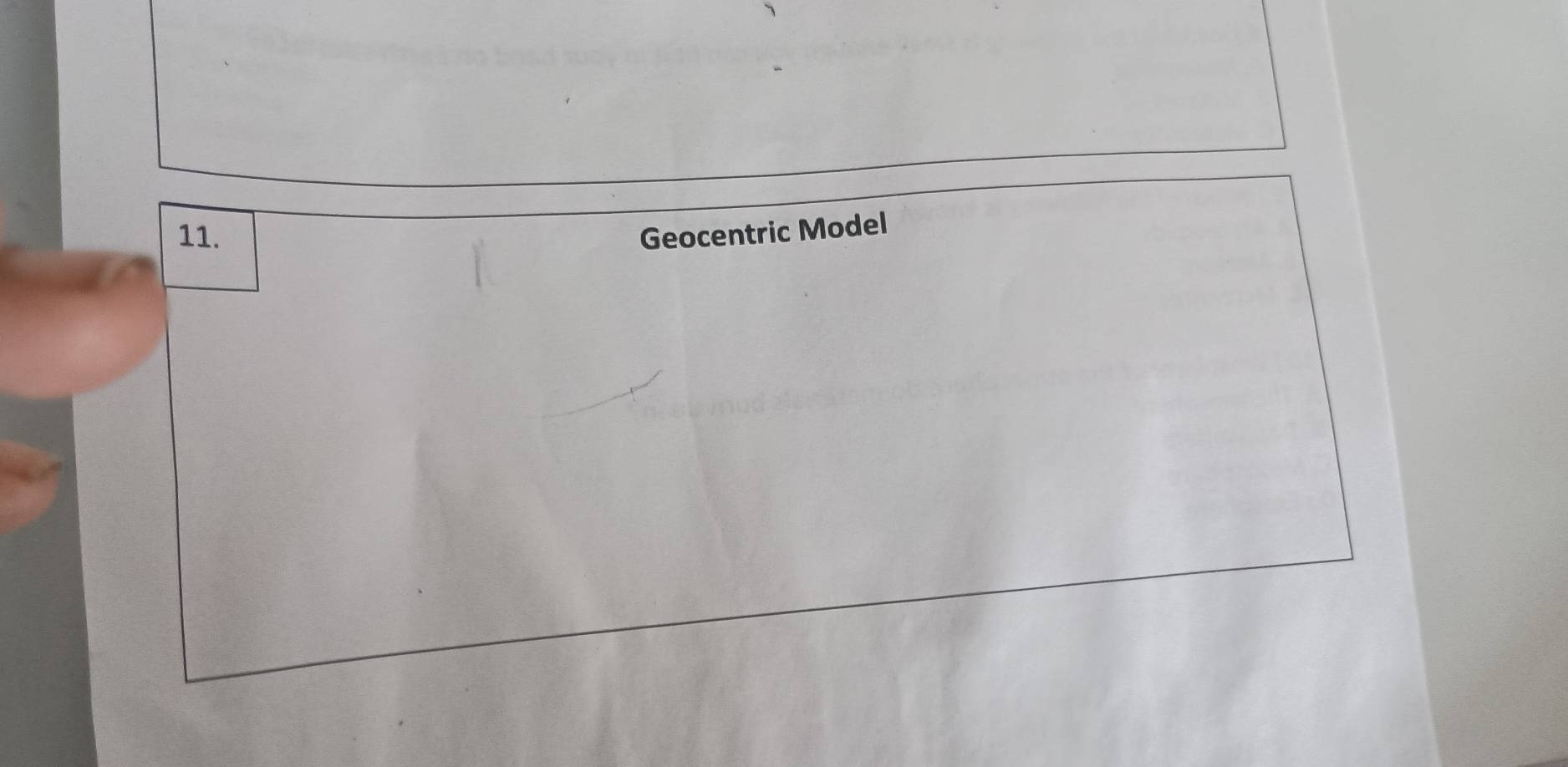 Geocentric Model