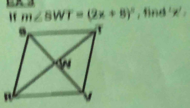 m∠ SWT=(2x+8)^circ  find z