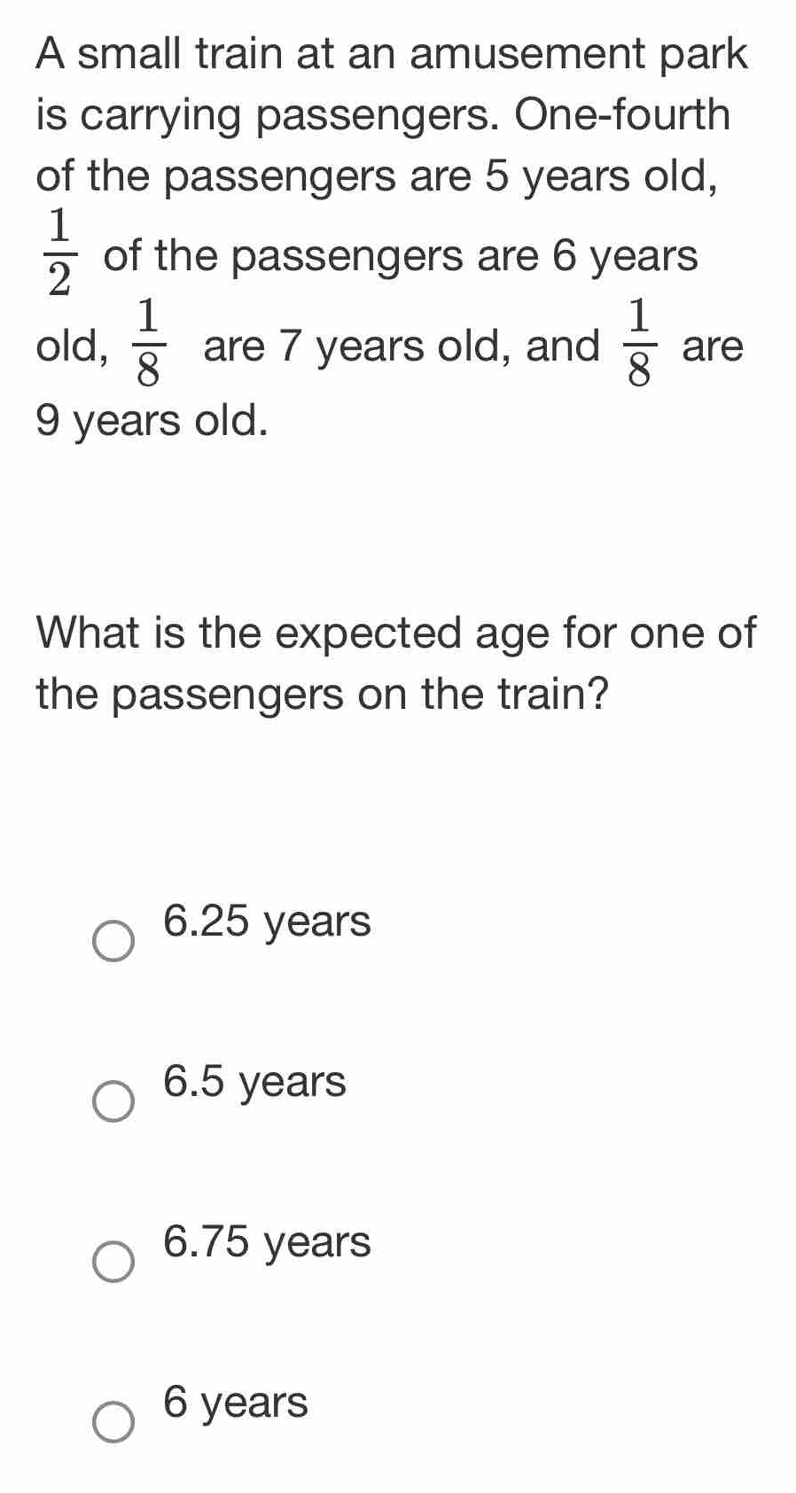 Solved: A small train at an amusement park is carrying passengers. One ...