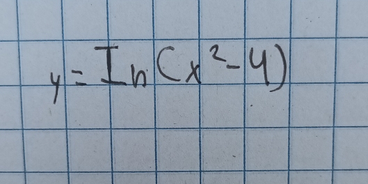 y=In(x^2-4)