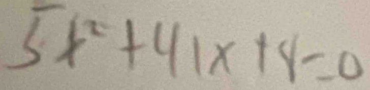 5x^2+41x+4=0