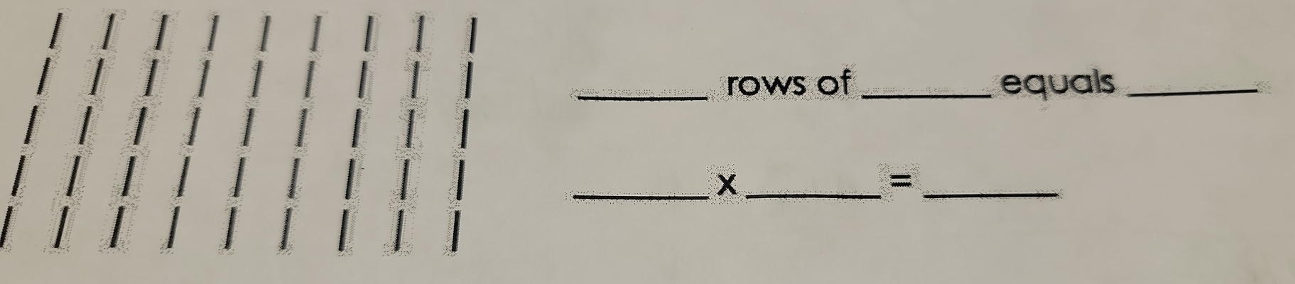 rows of _equals_ 
__ 
_=