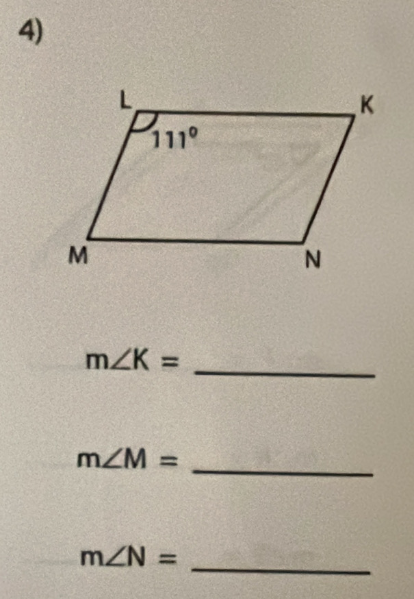 m∠ K=
_
m∠ M=
_
m∠ N=