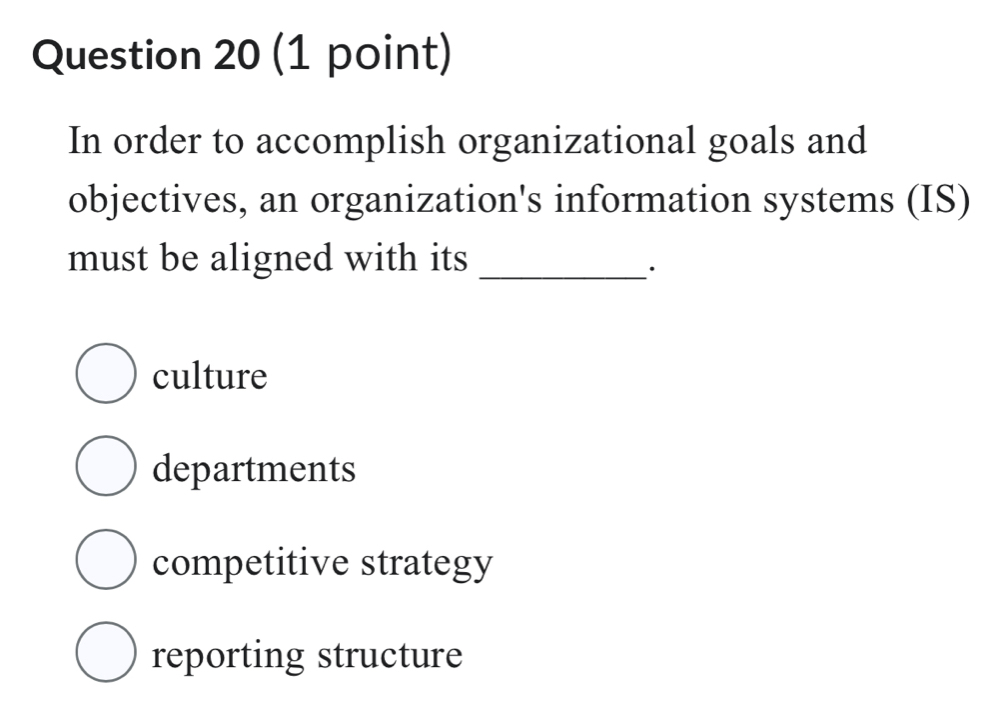 Solved: In order to accomplish organizational goals and objectives, an ...