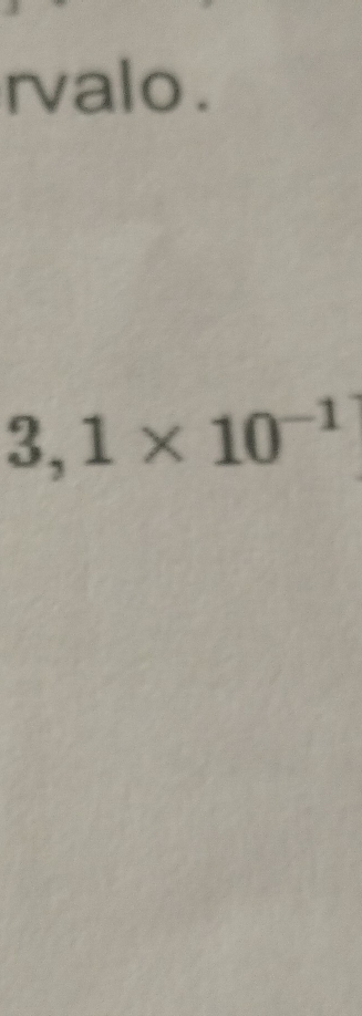 rvalo .
3,1* 10^(-1)