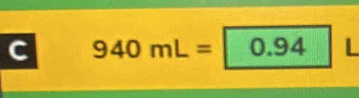 940mL=0.94