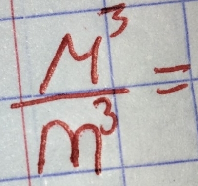  M^3/m^3 =