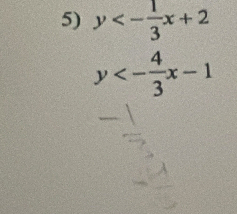 y<- 1/3 x+2
y<- 4/3 x-1