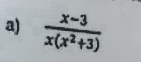  (x-3)/x(x^2+3) 