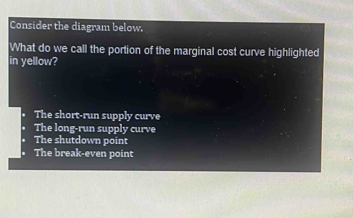 Solved: Consider the diagram below. What do we call the portion of the ...