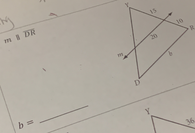 mparallel overline DR
_ 
_
b=