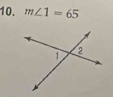 m∠ 1=65