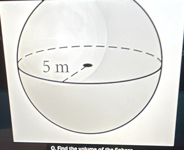 Find the volume of the Sahe