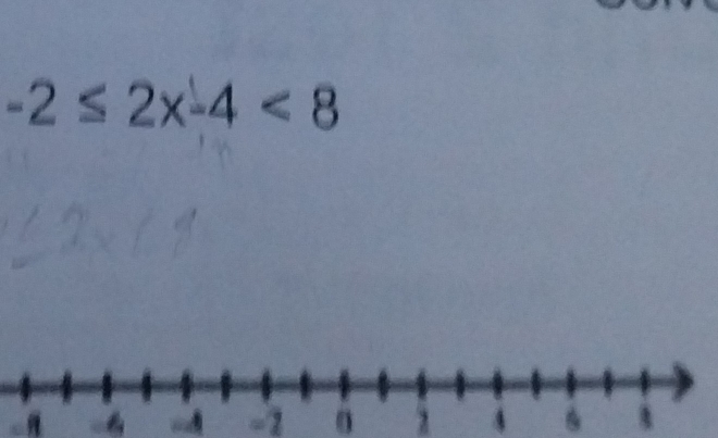 -2≤ 2x-4<8</tex> 

=1
2 4 、