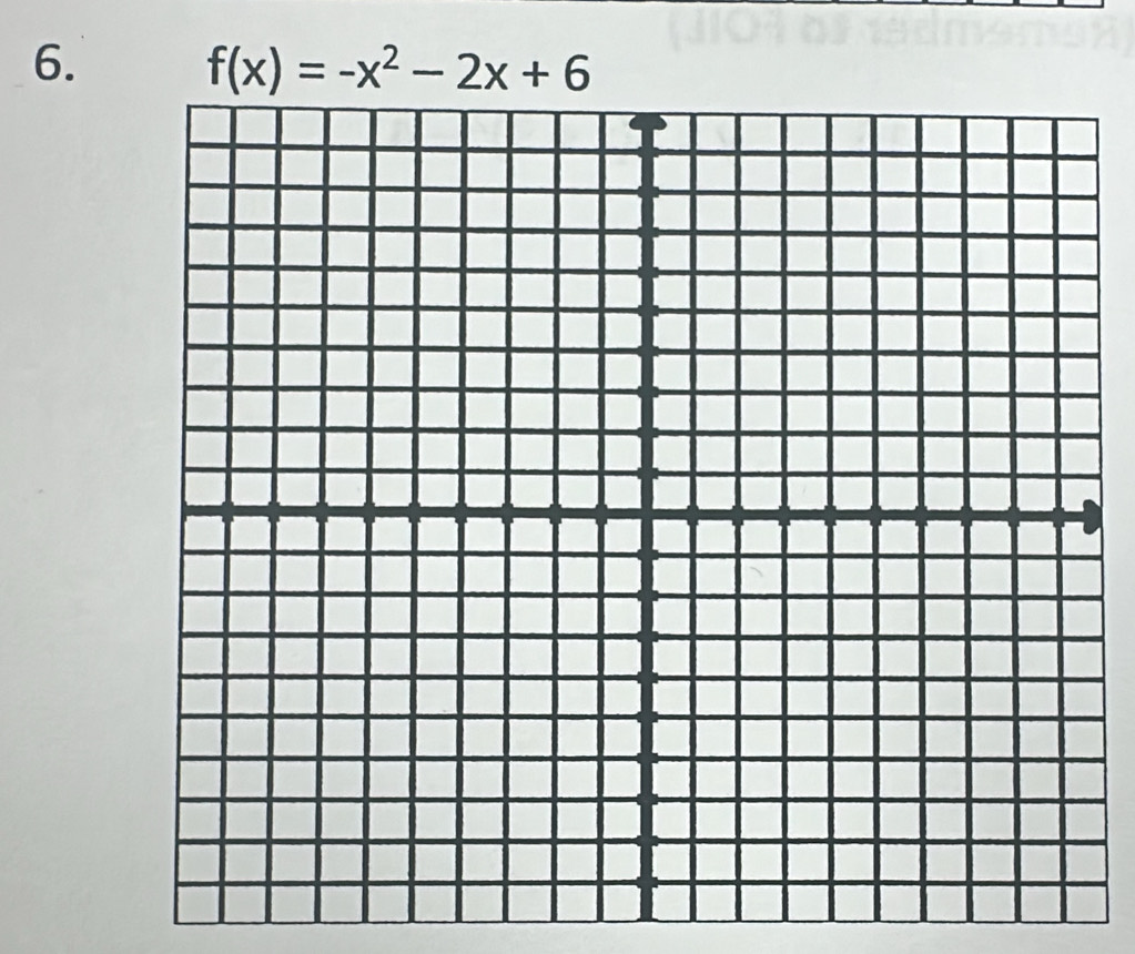 f(x)=-x^2-2x+6