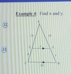 Example 4: Find x and y.
③2
③3