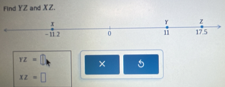Find YZ and XZ.
YZ=□
×
xz=□