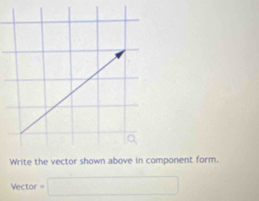 ponent form. 
Vector =□