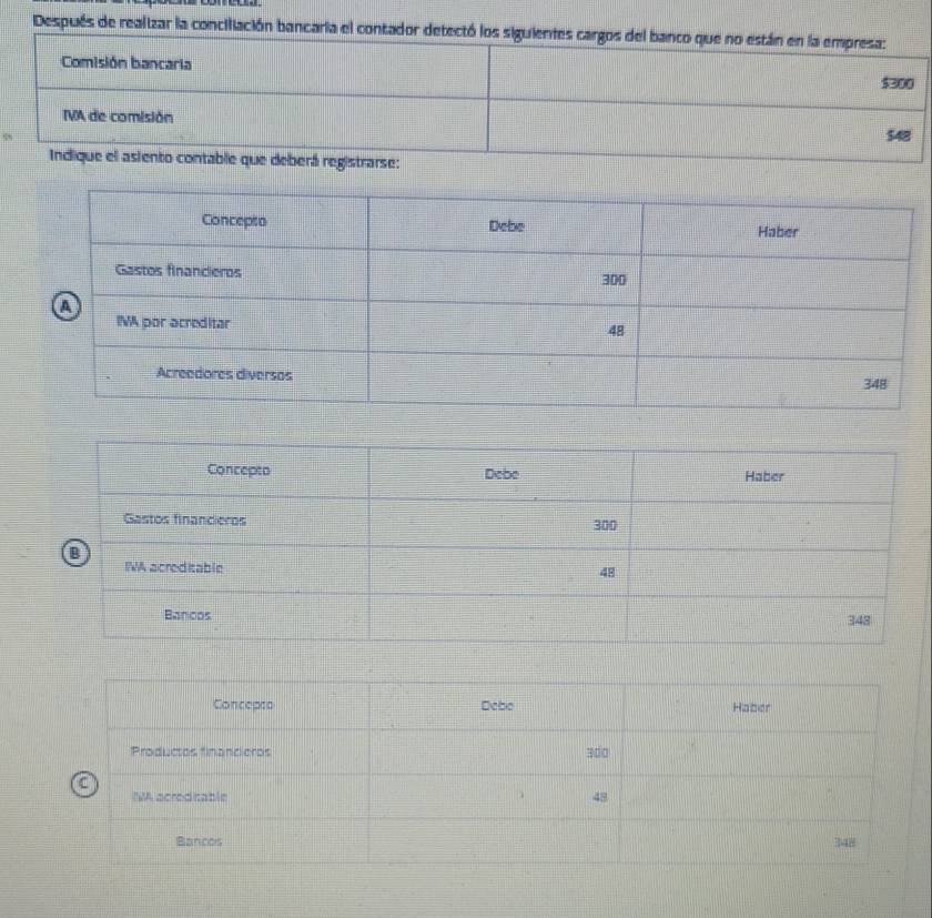 Después de realizar la concifación bancaria el contador de