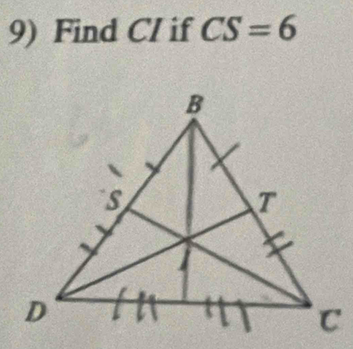 Find Cl if CS=6