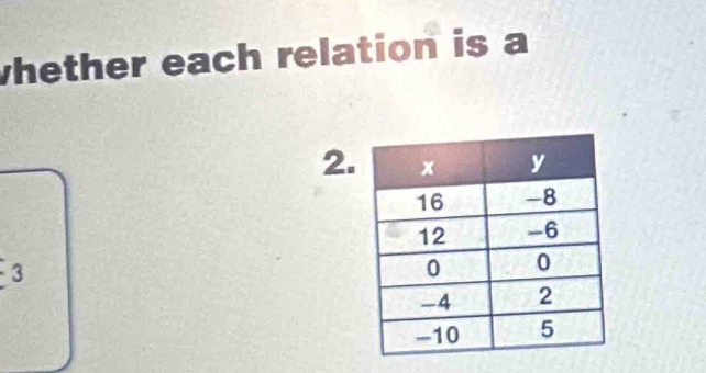 whether each relation is a 
2. 
3