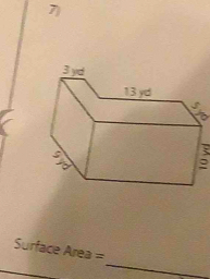 Surface Area =