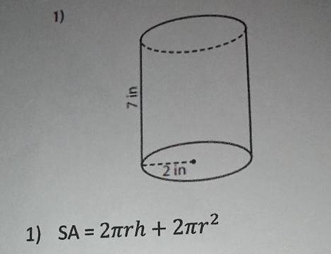 SA=2π rh+2π r^2