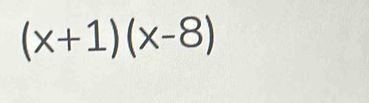 (x+1)(x-8)