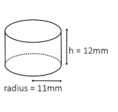 radius =11mm