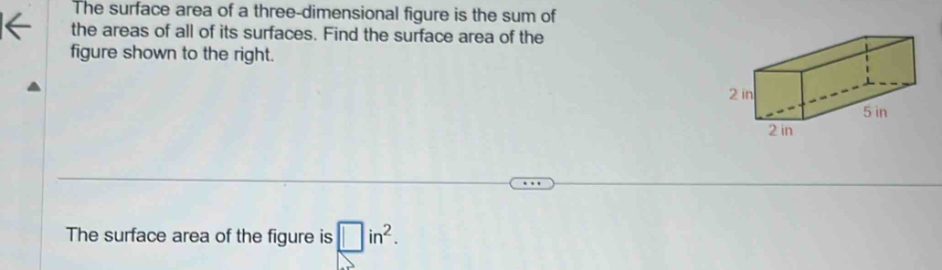 Solved: The surface area of a three-dimensional figure is the sum of ...
