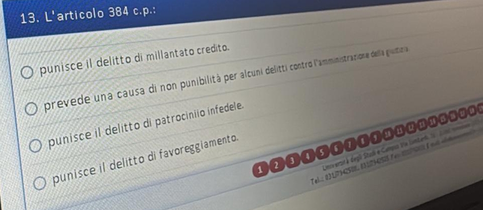 Risolto:L'articolo 384 c.p.: punisce il delitto di millantato credito ...